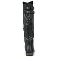 thumbnail image 4 of Journee Womens Tori Wide Calf Stacked Heel Riding Boots, 4 of 10