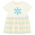 thumbnail image 3 of Inktastic Icy Blue Winter Snowflake Girls Baby Dress, 3 of 5