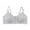 Grey, variant on Exerin Women's Front Closure Bras Wireless Comfort Unlined Full Coverage Cotton Bra(42C,Black)