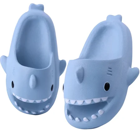 

Baby Soft-soled Anti-slip Shark Design Slippers Indoor Shoes For Boys Girls