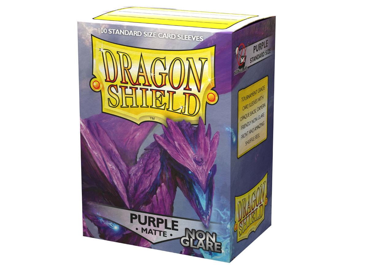 Dragon Shield Bundle 2 Packs of 60 Count Standard Size Matte Card Sleeves Matte Purple Arcane Tinmen