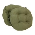 thumbnail image 1 of Coussins de Chaise Ronds Capitonnés en Microsuède Uni de 16 Po (Ensemble de 2), 1 of 2