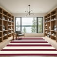 thumbnail image 2 of ODIKA 6'x9' Machine Washable Non-Slip Area Rug, Traditional Burgundy High Traffic Rug with Pad, Red, 1051080, 2 of 8