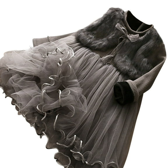 Kids Toddler Baby Girls Autumn Winter Long Sleeve Dress Clothes outfit toddler girl toddler girl clothes