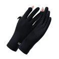 thumbnail image 5 of Eoperou 1 Pair Fingertip Opening Anti-slip Palm Solid Color Sunscreen Mittens Women Anti-UV Ice Silk Thin Gloves, 5 of 8