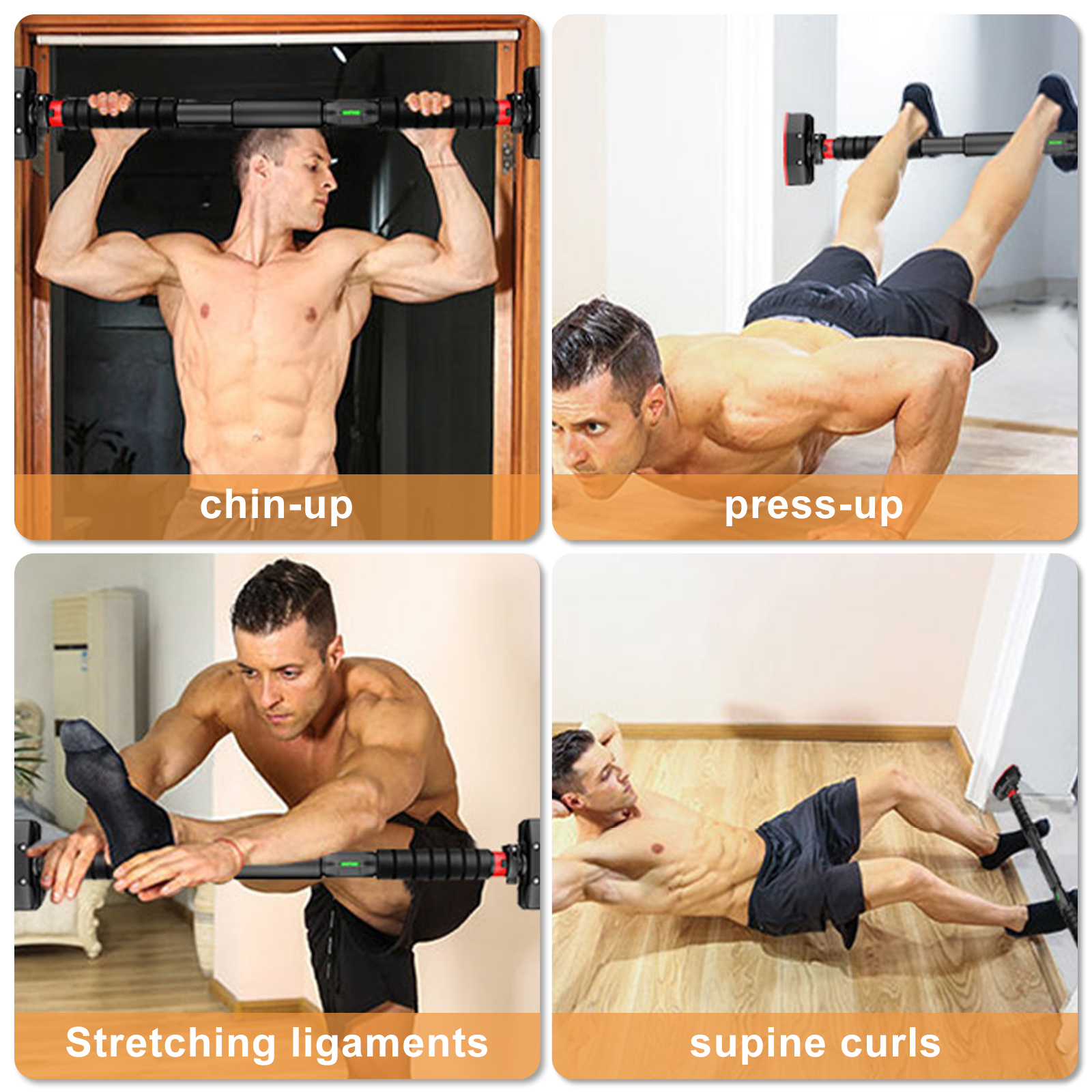 Stusgo Adjustable Doorway Pull Up Bar (69-92cm) photo 2