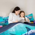 thumbnail image 5 of Feelyou Ocean Shark Kids Twin Comforter Sets, Marine Coral Fish Bedding Set, 2 Pieces, 5 of 8