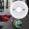 thumbnail image 1 of Disco Peso Placa Barra Entrenamiento Fuerza con Material de Acero Y Goma Instalación Universal Diseño Profesional Adecuado para Gimnasio en Casa Estud 05 kg Blanco, 1 of 8