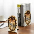 thumbnail image 5 of Susaid Fall Farmhouse Pumpkins Print Wooden Bookends Decorative Book Ends for Shelves Heavy Books Holder Organizer Non-Slip Desk Book End for Kids Room Office School 1 Pairs, 5 of 8