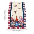 thumbnail image 3 of 4th of July Table Runner,Patriotic Flag Star Pattern Table Mat | Memorial Day Decorations - 250th Anniversary Fourth of July Kitchen Dining Table Decoration,72x13 Inch, 3 of 8