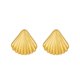 thumbnail image 5 of Pendientes de concha de mujer en estilo diseño de nicho retro pendientes simples pendientes de plato frío joyas de pareja regalo de San Valentín, 5 of 5