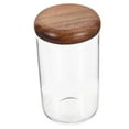 thumbnail image 5 of RENACLIPY 1Pcs Glass Canister with Wood Lid for Storing Cereals in Kitchen, 5 of 8