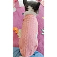 thumbnail image 4 of Dog Sweater, Puppy Dog Shirt Coat Jacket, Warm Soft Pet Clothes Coat Jacket for Small Medium Dogs Girl Boy Pink XS, 4 of 7