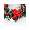 thumbnail image 3 of Christmas LED Light String Wreath Front Door Hanging Home Decor Xmas Garland, 3 of 5