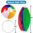 thumbnail image 2 of Pelotas de playa hinchables con forma de arcoíris, 16 unidades, 32 cm, de Vellibring, 2 of 7