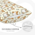 thumbnail image 5 of Fotbe Cartoon Corgi Pillow Cases - Envelope Closure - Luxury, Extra Soft, Cooling Pillow Covers - Wrinkle, Fade, Stain Resistant-16"x24", 5 of 9