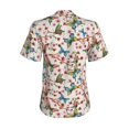thumbnail image 6 of Zufioo Watercolor Floral With Butterflies Print Women's Classic V-neck T-shirt, V-neck Short-sleeved Tops Home Wear, Suitable for Daily Life, Work, Outdoors-Medium, 6 of 8