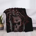 thumbnail image 3 of Yiaed Spider with Skull Print Blanket Throw Blanket Soft Cozy Flannel Blanket for Home Bed Sofa Couch Chair-60"x50", 3 of 6