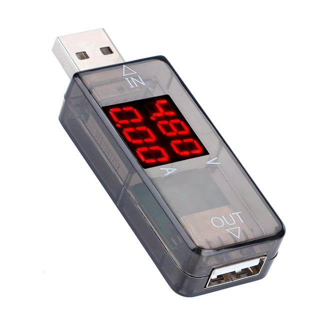 USB Meter, 0 3A DC3.2 10V LED USB, Multimètre Voltmètre Actuel USB Measuring Toolsbleu, Voltage
