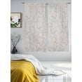 thumbnail image 3 of Grey Branches Sheer Curtains 72 Inch Length 2 Panels Set - Light Filtering Window Treatments, Vintage Art Farmhouse Rod Pocket Semi Curtains for Living Room/Bedroom/Kitchen Décor, 104"W x 72"L, 3 of 7