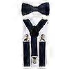 thumbnail image 4 of Children's Trousers Back Bow Tie Set Adjustable Elastic Strap Bow Tie (brown), 4 of 5