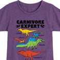 thumbnail image 3 of Instant Message - Dinosaur - Carnivore Expert - Toddler & Youth Girls Short Sleeve Graphic T-Shirt, 3 of 6