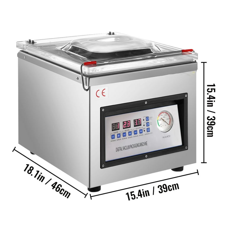 VEVOR 120W Vacuum Chamber Sealer Food Sealing Machine Commercial Packing Machine
