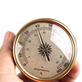 thumbnail image 3 of Barometer Thermometer Hygrometer: 3 PCS Analog Weather Station Clock Mechanical Gauge Set, 2.83in Dial Type Barometers for The Home, Kitchen, Fishing Boat, Baby Room, Office, Terrace (Gold), 3 of 12