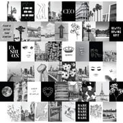 Black White Wall Collage Kit Aesthetic Pictures 50 Set 4x6