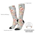 thumbnail image 4 of Logiee Passport Stamp Print Gift Stocking Stuffers,Adult Stockings,Novelty Socks,Funny Socks Birthday Running Walking Sleeping, 4 of 6