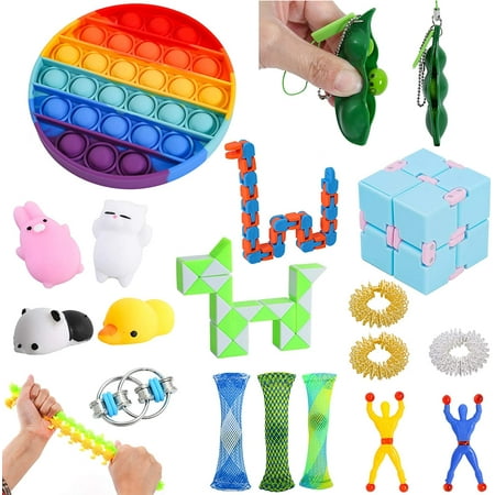 Fidget Jouet sensoriel Stress Anxiété Soulagement Autisme Jouets Set Push  Kit Bulle Fidget Jouets Sensoriels Pour Enfants Adultes Décompression Cadeau