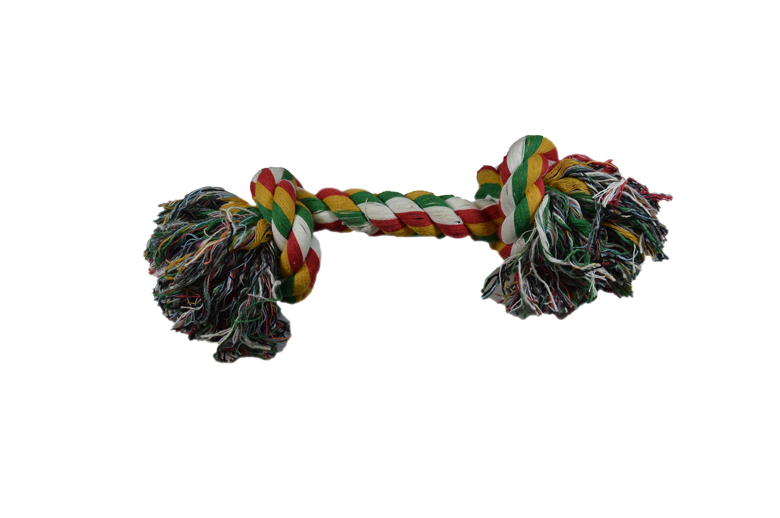 Dog Rope Chew Tug Toy, Natural Cotton Knotted, Safe Healthy Teeth