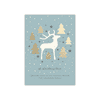 Personalized Holiday Card - Modern Deer - 5 x 7 Flat
