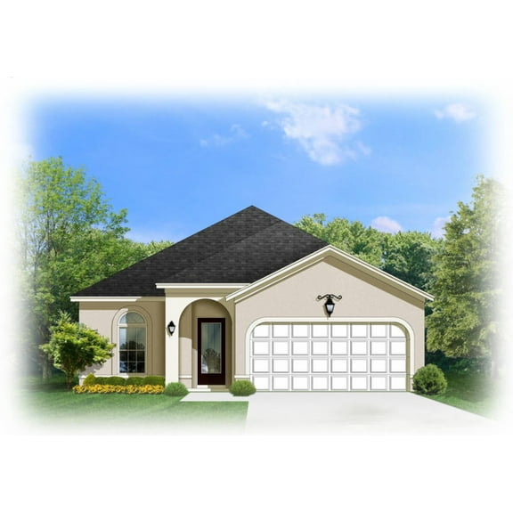 556-1429: Traditional 3 Bed, 2 Bath Luxury Home Plan, 1429 Sq Ft: Full Blueprints with License to Build by Home Plan Marketplace - Lesuto