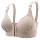 thumbnail image 1 of WILLBEST Brasier Sujetador Fino Sin Aros De Acero Para Mujer, Color Liso, Con Botones Delanteros, Transpirable, Con Frunces, Ropa Interior Cómoda., 1 of 3