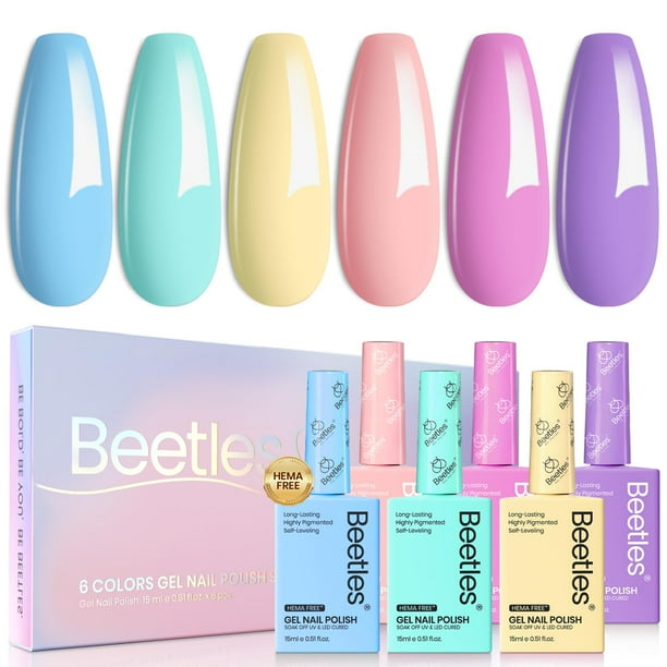 Set de esmaltes de uñas en gel Beetles Fairy Tale Dream, 6 colores, 15 ml