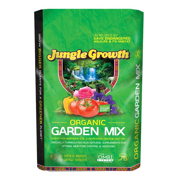 0 75 Cubic Feet Jungle Growth Organic Garden Mix Premium Soil Walmart Com Walmart Com 0 75 Cubic Feet Jungle Growth Organic Garden Mix Premium Soil Walmart Com Walmart Com