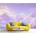thumbnail image 3 of Pastel Sea Of Clouds Wall Mural - Pastel Clouds Murals, Fantasy Sky Large Wall Murals For Living Room, Cloud Mural For Nursery 55"W x 28"H (Not Peel and Stick), 3 of 6