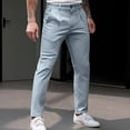 thumbnail image 2 of Golf Pants For Men Slim Fit Stretch Dress Pants Pleated High Waist Casual Business Trousers Wrinkle Resistant Comfortable Office Commute Pants Work Dress Office Travel Slacks Trousers, 2 of 4