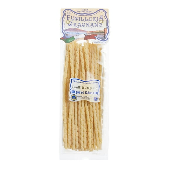 La Fusilleria di Gragnano Fusilloni Pasta 17.63 oz. Pack of 3