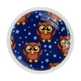 thumbnail image 1 of 4 Pcs Owl Knobs for Kitchen Cabinet Cupboard Dresser Bookcase Drawer Pulls Handles Round Home Decor, 1 of 5