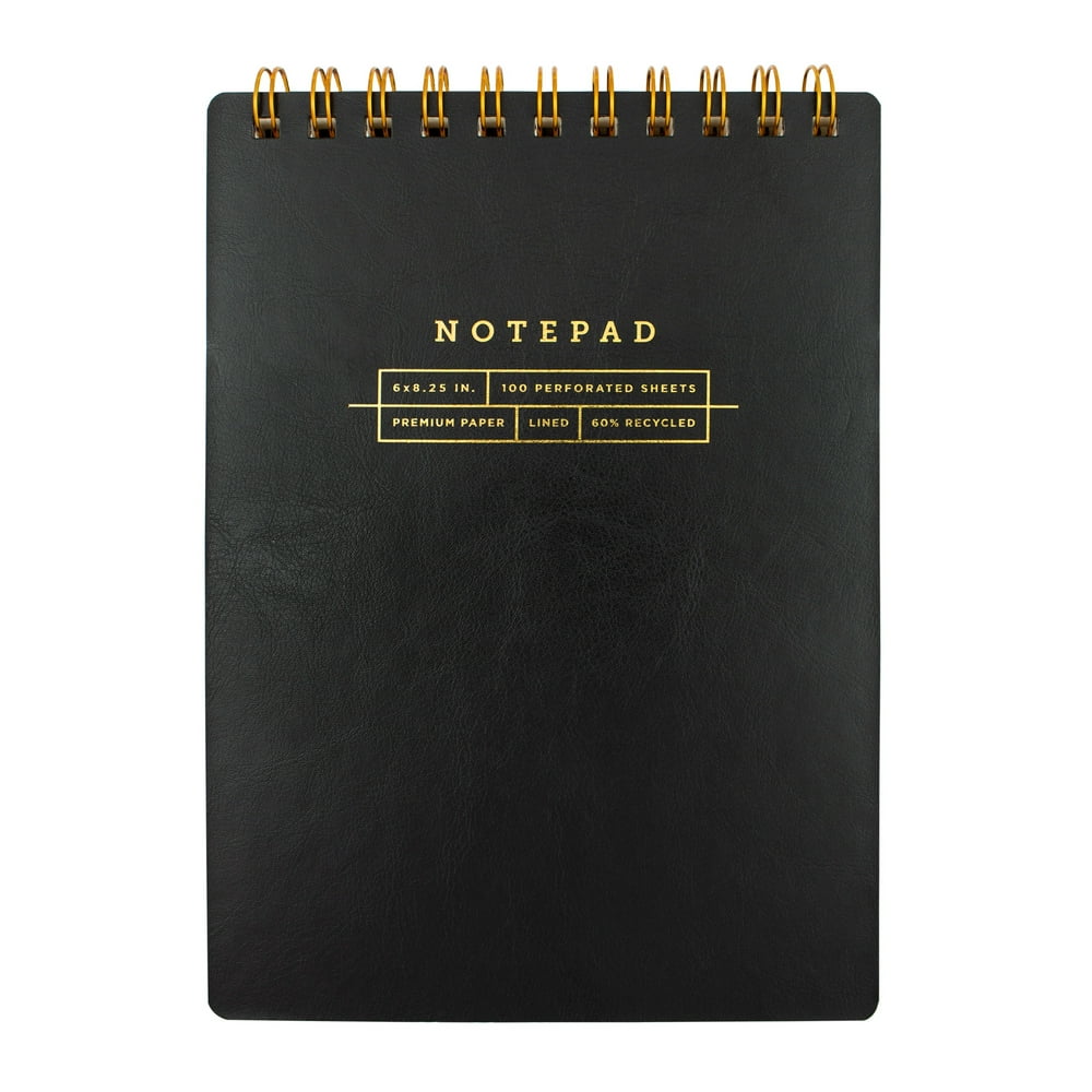 Mintgreen Spiral Top Bound Journal, 100 Lined Sheets, 6 x 8, Recycled