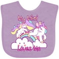 thumbnail image 3 of Inktastic My Mimi Loves Me Unicorn Girls Baby Bib, 3 of 4