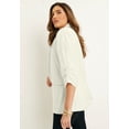 thumbnail image 3 of June & Vie Women's Plus Size Sequin Blazer, 3 of 5