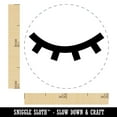 thumbnail image 2 of Closed Eye Sleeping Eyelashes Self-Inking Rubber Stamp Ink Stamper - Dry Pad (No Ink) - Mini 1/2 Inch, 2 of 7