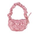 thumbnail image 1 of Bolso Bandolera Bolso bandolera de nailon para mujer, plisado, a la moda, con cremallera, minibolso en la nube, bolsos de mano (rosa) Ehuebsd Para Estrenar, 1 of 4