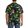 thumbnail image 7 of Goofa Chamomile Printed Men's Casual Short-sleeved Shirt,Lightweight Breathable Button-down,Summer Casual men's top,Versatile Fashion shirt-Small, 7 of 7