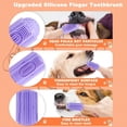 thumbnail image 3 of Tiantian Baodan 8 Pack Dog Toothbrush for Dog Teeth Full Surround Bristles Cleaning, Puppy Finger Toothbrush,Dog Tooth Brushing, Dental Care for Puppies (2 Blue+2 Green+2 Orange+2 Purple), 3 of 6