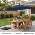 thumbnail image 6 of NAPWANT 10ft Patio Cantilever Umbrella, Hanging Offset Outdoor Umbrella with Crank & Cross Base, Navy-Blue (No Base), 6 of 10