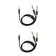 thumbnail image 4 of Methold Cable de audio Dual RCA giratorio Doble enchufe chapado en oro Red tejida de algodón Diseño conveniente Cable adaptador fácil de aplicar Type1 NO1, 4 of 5